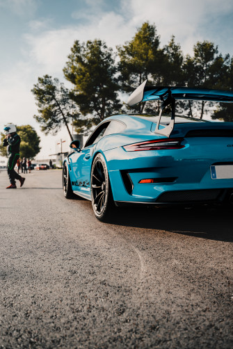 Porsche Gt3 Rs Miami Blue On