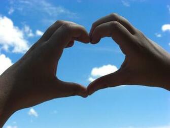 Wallpaper Blue Love In The Sky Skies