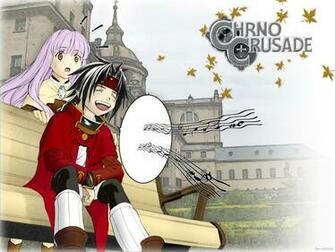 Chrno Crusade Wallpaper In Front Of Monastery Minitokyo