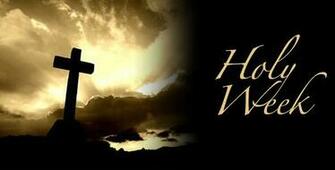 Holy Week Schedule