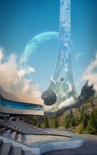 Looks Like A Ring World Concept Art Fantasy Landscape Sci Fi