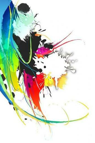 Cool Color Splash iPhone HD Wallpaper