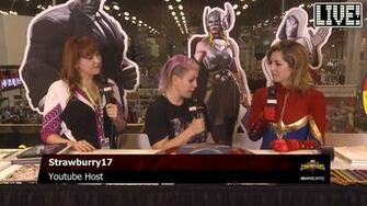 Strawburry17 As Captain Marvel On Live Dailymotion Video