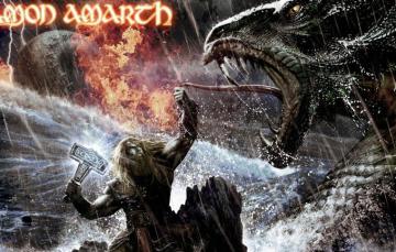 Wallpaper The Ocean Hammer Snakes Amon Amarth Viking Twilight
