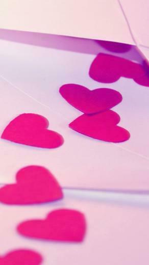 Pink Hears Love Android Wallpaper HD