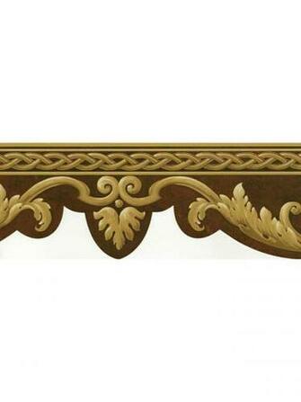 Embossed Crown Molding Wallpaper Border Wall Image Frompo