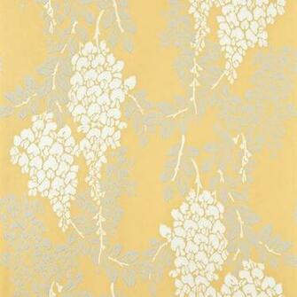 Decor Supplies Yellow White Grey Bp2212 Wisteria Grace And
