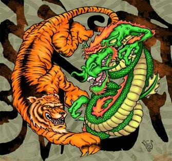 Tiger Vs Dragon Wallpaper And Chroma By