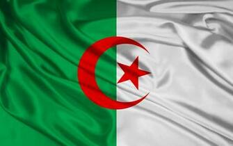 Algeria Flag Wallpaper Stock Photos