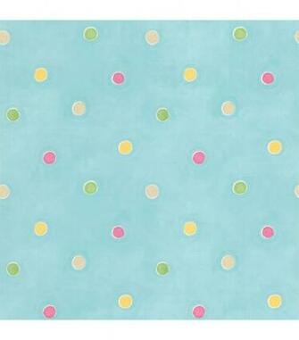 Polka Dots Wallpaper Samplesprinkles Aqua Sample