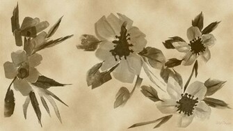 Sepia Aquarellen Wallpaper
