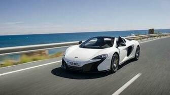 Mclaren 650s Spider X Wallpaper Pearl White Paint Sea