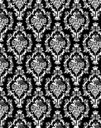 Black And White Damask Background
