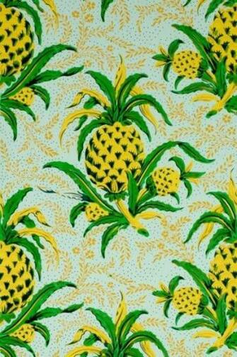 Pineapple Wallpaper By Ellinor Home Hutch