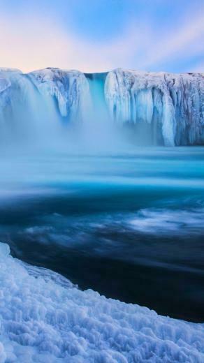 Iceland Waterfall Nature iPhone Wallpaper HD For