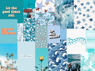 Collage Aesthetic Summer Laptop Wallpaper
