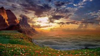 Fantasy Sunset Wallpaper