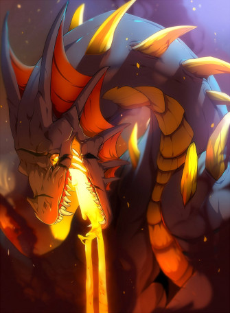 Lava Dragon Wallpaper