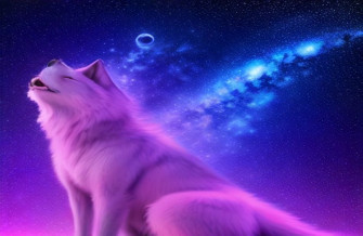 Galaxy Wolf Wallpaper