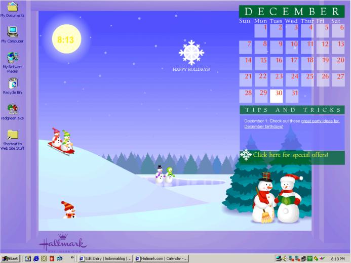 Hallmark Desktop Calendars