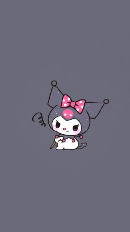 Aekkalisa On Kuromi Bg Hello Kitty iPhone Wallpaper