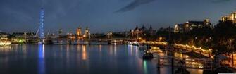 At Night Panorama Wallpaper Full HD