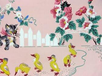 Vintage Baby Child Nursery Bedroom Wallpaper