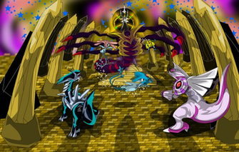 Dialga Vs Giratina Palkia By Juming5