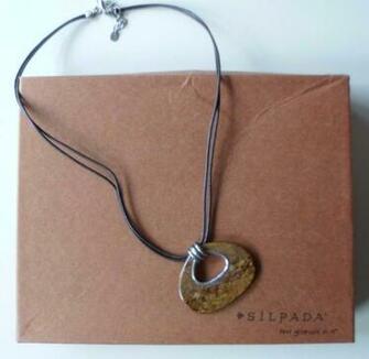 Silpada Bronze Age Bronzite Pendant Leather And Similar Items