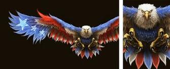Patriotic Eagle Painting By Blackhawk45lc