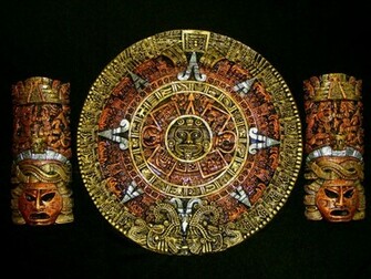 Aztec Calendar Drawing