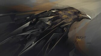 Abstraction Hq Wallpaper Raven