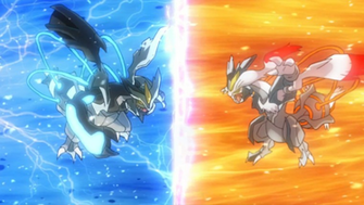 Black Kyurem And White Wallpaper By Awesomeadam15