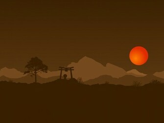 Torii Gate Japanese Illustration Kintai Kyo Bridge Japan Wallpaper