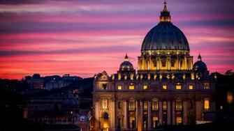 Vatican At Night Desktop Pc And Mac Wallpaper