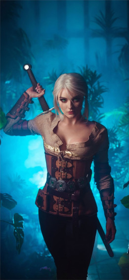 Witcher Ciri Art iPhone X Wallpaper