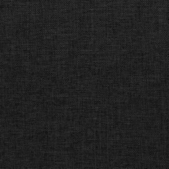 Black Polyester Linen Fabric Art Of Knot Design
