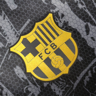 Fc Barcelona City Map Black And Gold Shirt False9fits