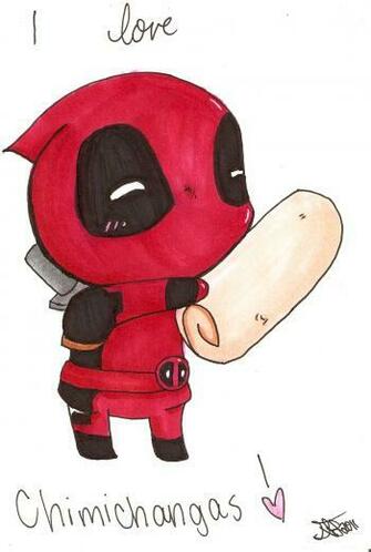 Chibi Deadpool By Ayekakira