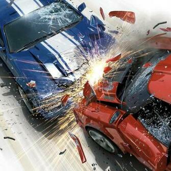 Car Crash iPad Wallpaper