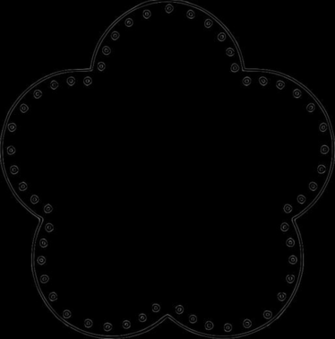 Clipart Flower Scallop Circle Background Eyelets Baj