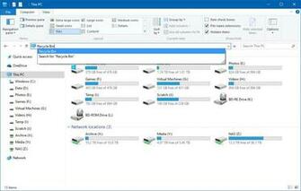This Will Create A Recycle Bin Tile In Your Windows Start Menu
