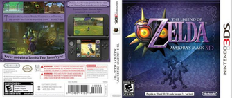 Legend Of Zelda Majora S Mask 3d Full Box Art By Capuchinomedia On