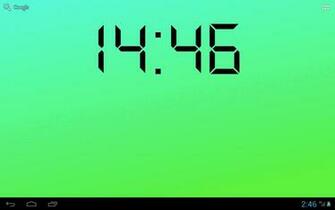 Get This Digital Clock Wallpaper Which Is Always Showing The