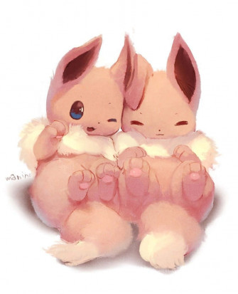 Cute Pikachu And Eevee Wallpaper