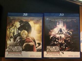 I Got Vic Mignogna Ed S Dub Voice Actor To Sign Both My Sets Of
