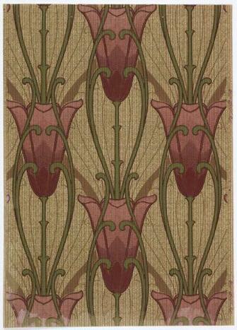 Art Nouveau Patterns Flowers Wallpaper