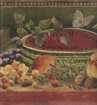 Raymond Waites Fruit Wallpaper Border