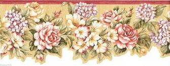 Victorian Red Burgundy Lavender Flower Floral Rose Laser Cut Wall