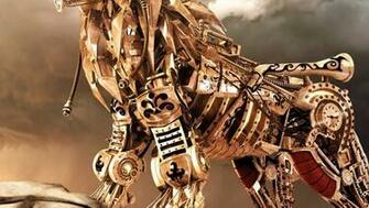 Steampunk Lion 3d Wallpaper Uk Background For